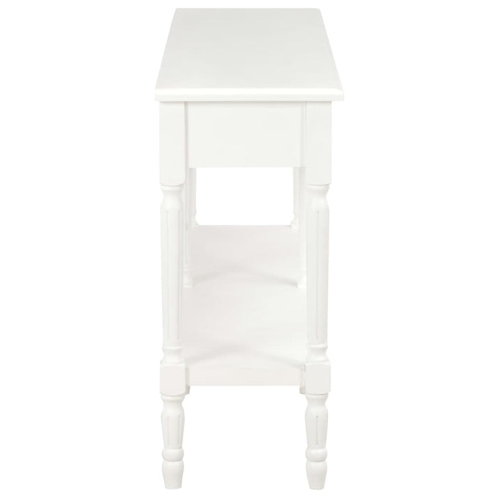 Credenza Bianca 150x35x77 cm in Legno Massello 249825