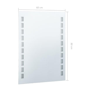Specchio da Parete a LED per Bagno-Specchio a Muro 60x80 cm 933669