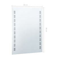 Specchio da Parete a LED per Bagno 60x80 cm 144697