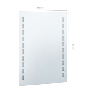 Specchio da Parete a LED per Bagno 60x80 cm 144697