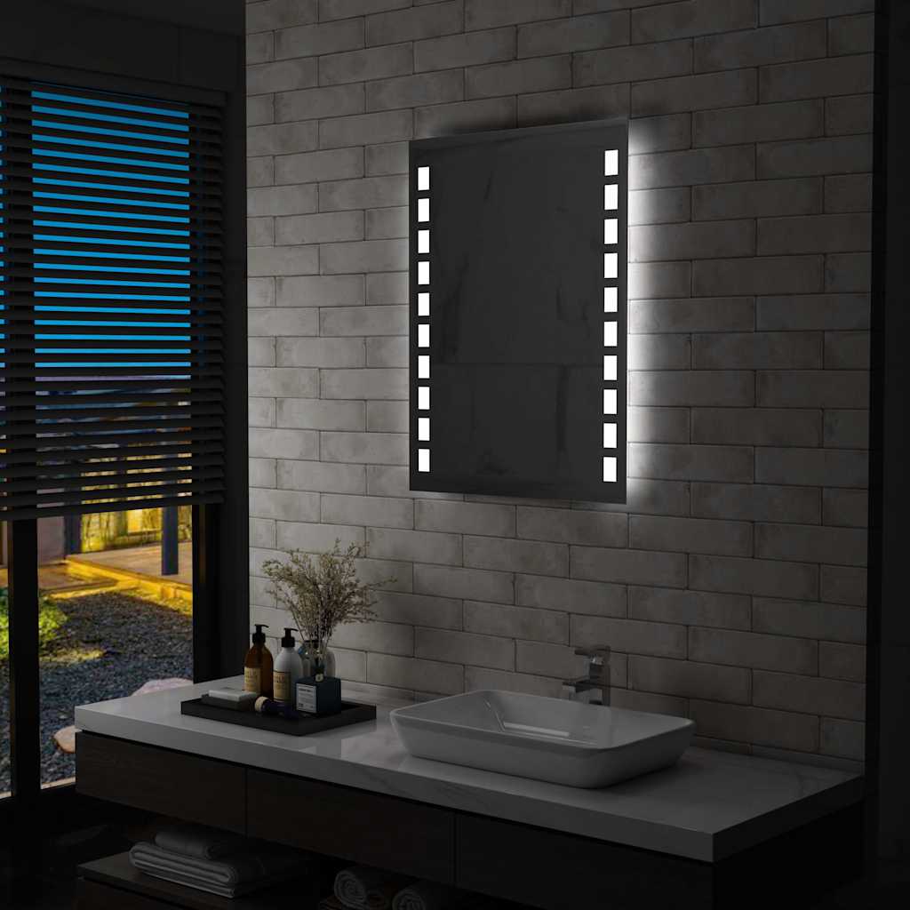 Specchio da Parete a LED per Bagno 60x80 cm