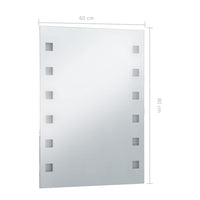 Specchio da Parete a LED per Bagno-Specchio a Muro 60x80 cm 805431