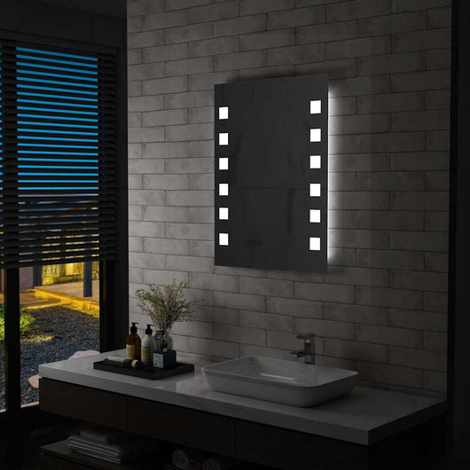 Specchio da Parete a LED per Bagno-Specchio a Muro 60x80 cm 805431