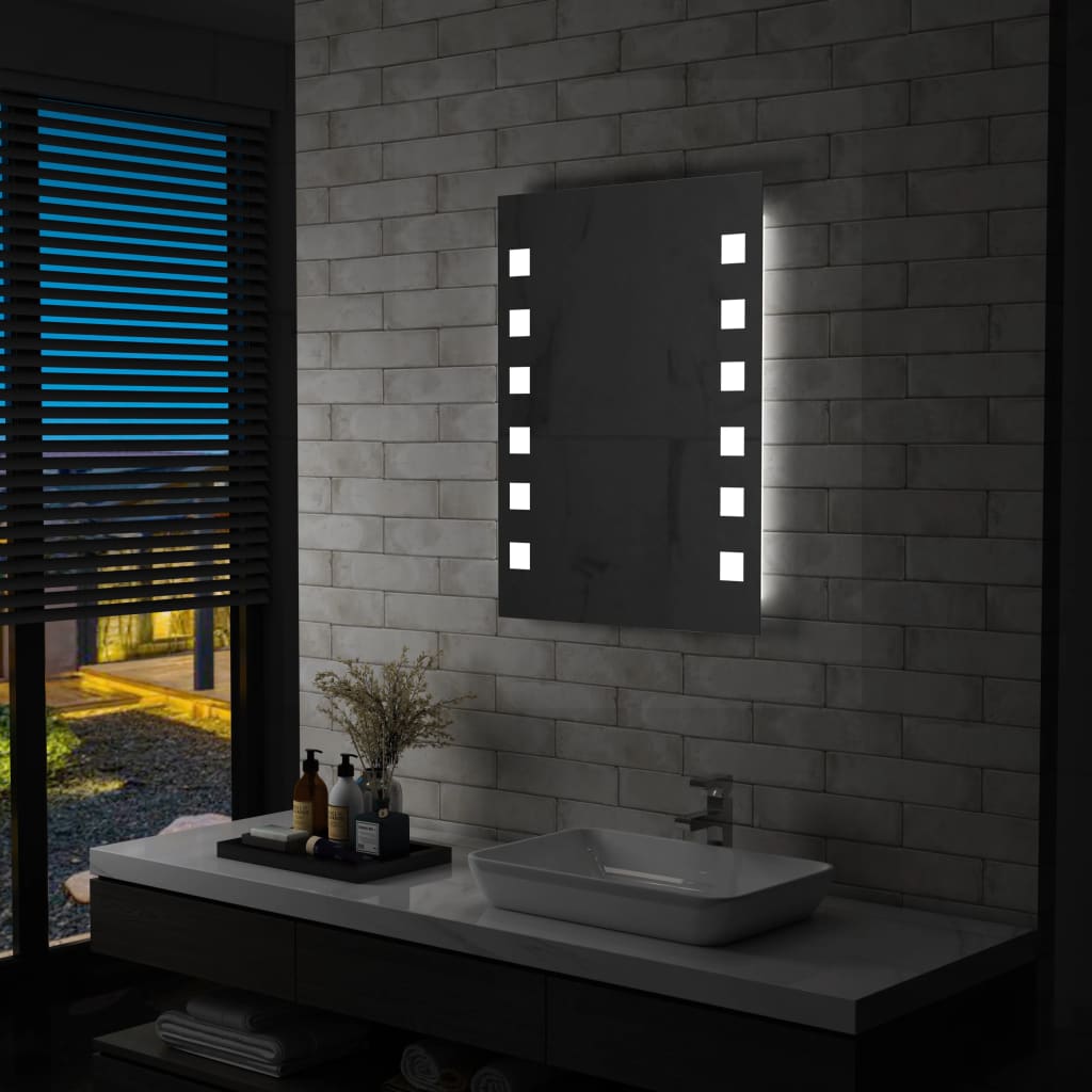 Specchio da Parete a LED per Bagno 60x80 cm 144700
