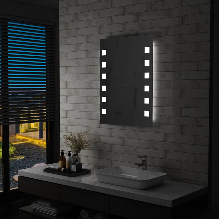 Specchio da Parete a LED per Bagno 60x80 cm 144700