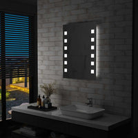Specchio da Parete a LED per Bagno 60x80 cm