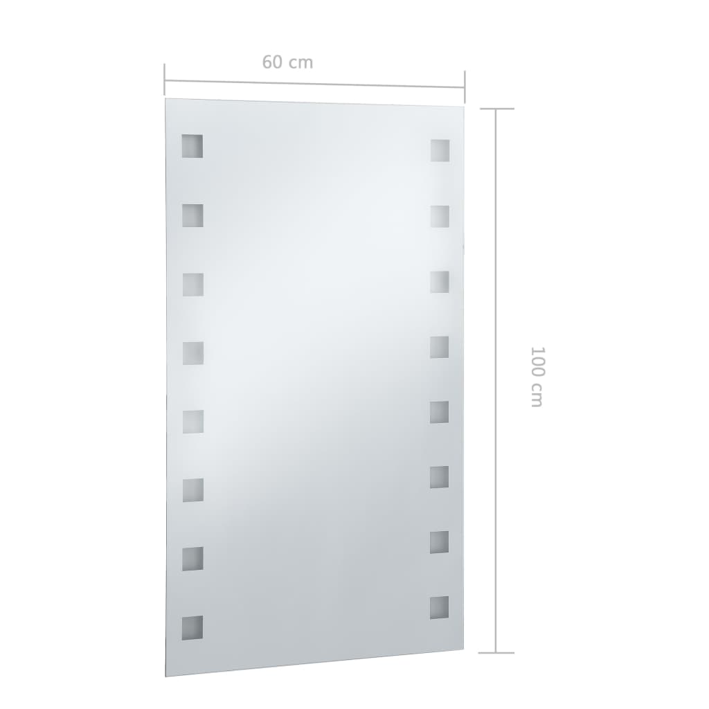 Specchio da Parete a LED per Bagno 60x100 cm 144701