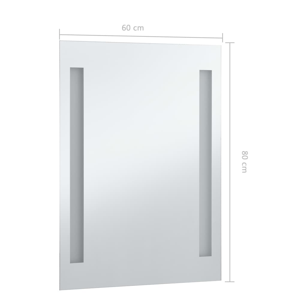 Specchio da Parete a LED per Bagno 60x80 cm 144703