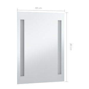 Specchio da Parete a LED per Bagno 60x80 cm 144703