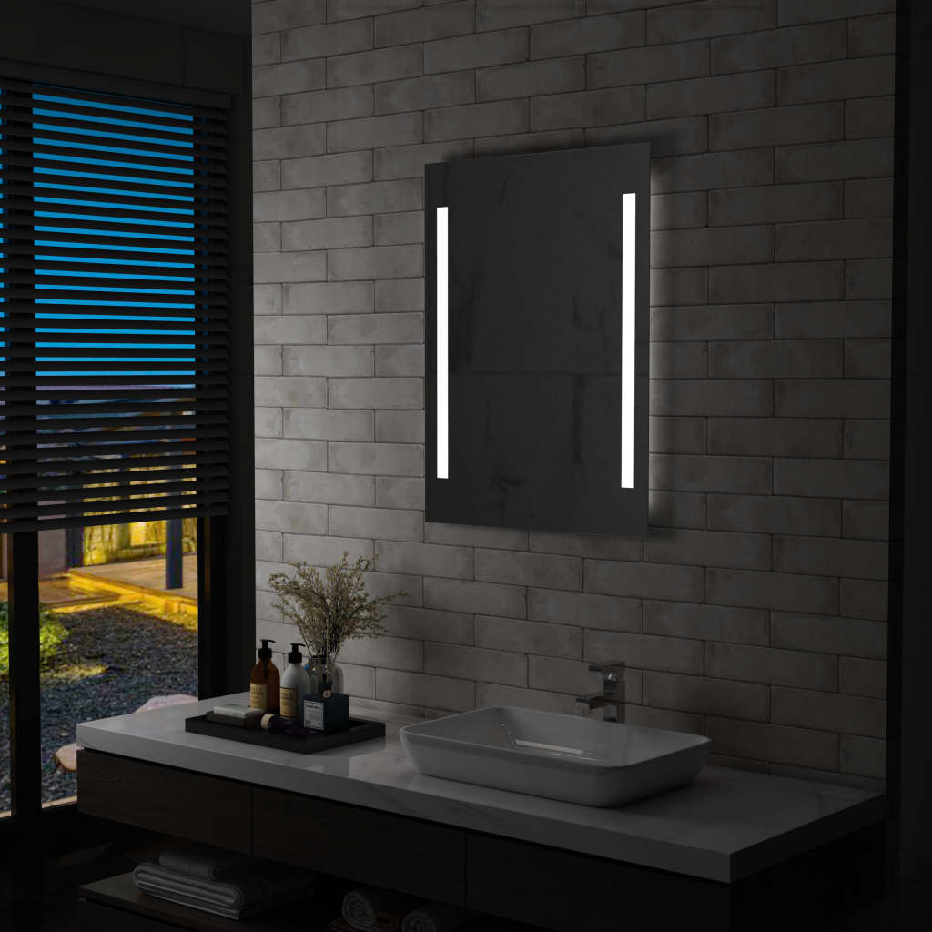 Specchio da Parete a LED per Bagno 60x80 cm 144703