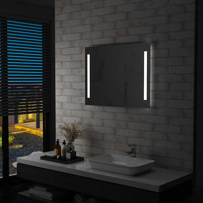 Specchio da Parete a LED per Bagno 80x60 cm 144706