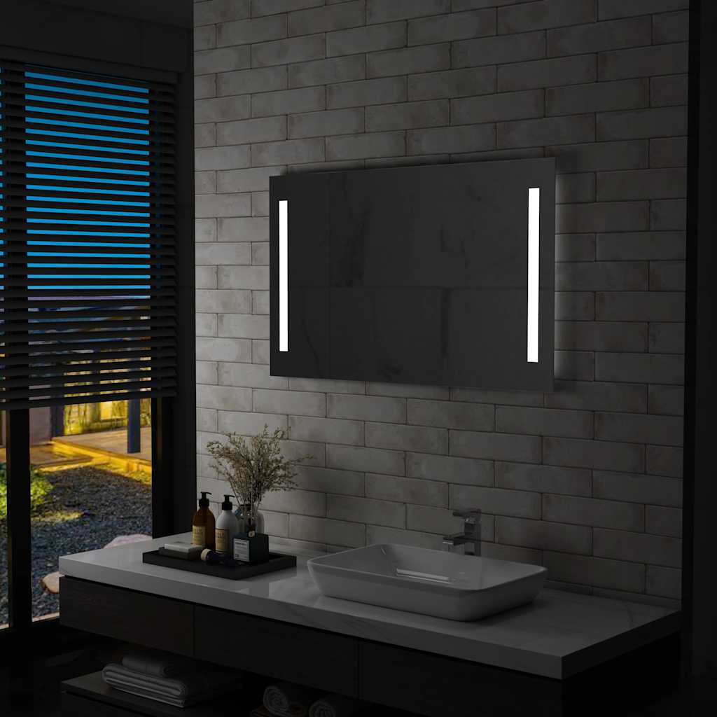 Specchio da Parete a LED per Bagno 100x60 cm 144707