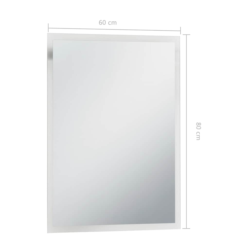 Specchio da Parete a LED per Bagno-Specchio a Muro 60x80 cm 414985