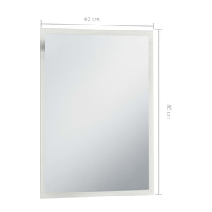 Specchio da Parete a LED per Bagno 60x80 cm 144718