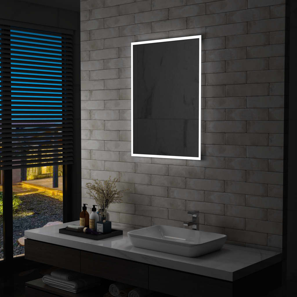 Specchio da Parete a LED per Bagno 60x80 cm 144718