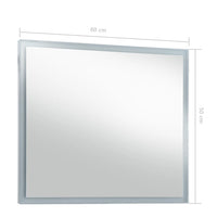 Specchio da Parete a LED per Bagno 60x50 cm 144726
