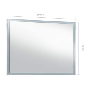 Specchio da Parete a LED per Bagno 100x60 cm