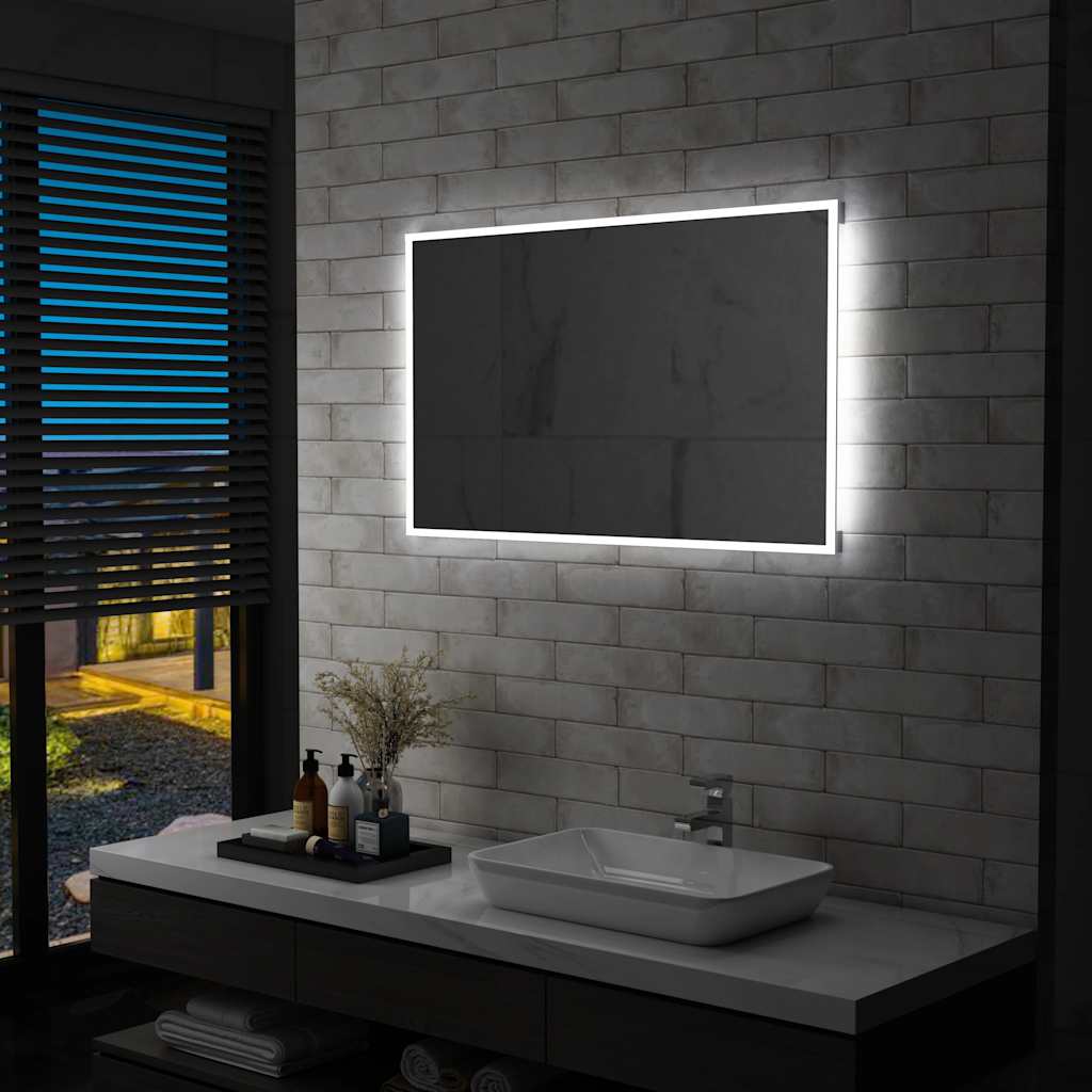 Specchio da Parete a LED per Bagno 100x60 cm 144728