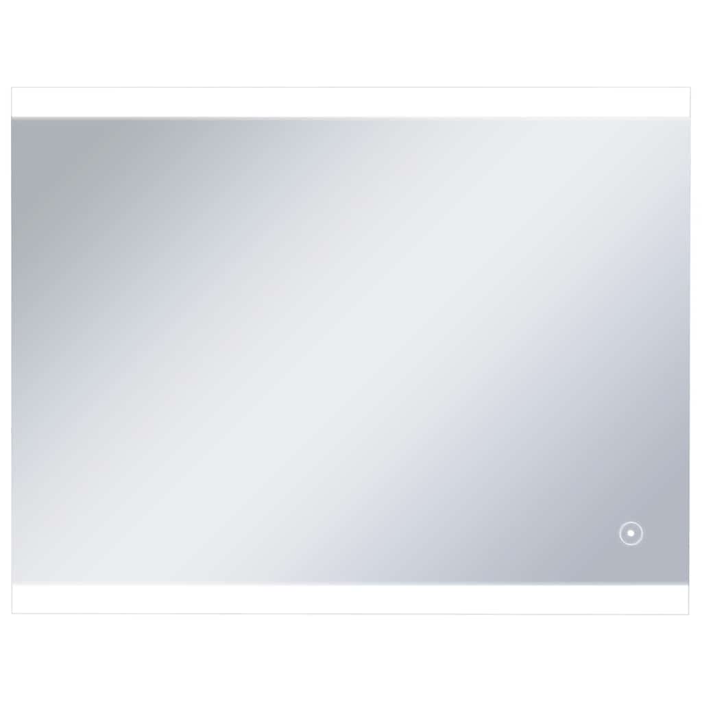 Specchio da Parete a LED per Bagno con Sensore Tattile 80x60cm cod mxl 40954