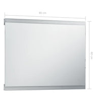 Specchio LED da Bagno-Specchio per Bagno con Sensore Tattile 80x60 cm