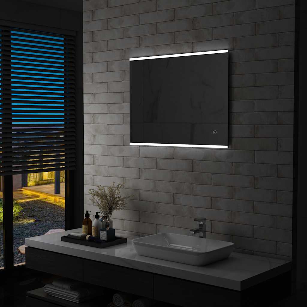 Specchio LED da Bagno-Specchio per Bagno con Sensore Tattile 80x60 cm