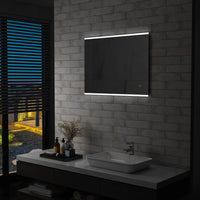 Specchio LED da Bagno con Sensore Tattile 80x60 cm 144733
