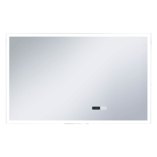 Specchio LED Bagno con Sensore Tattile Schermo Orario 100x60cm 144739