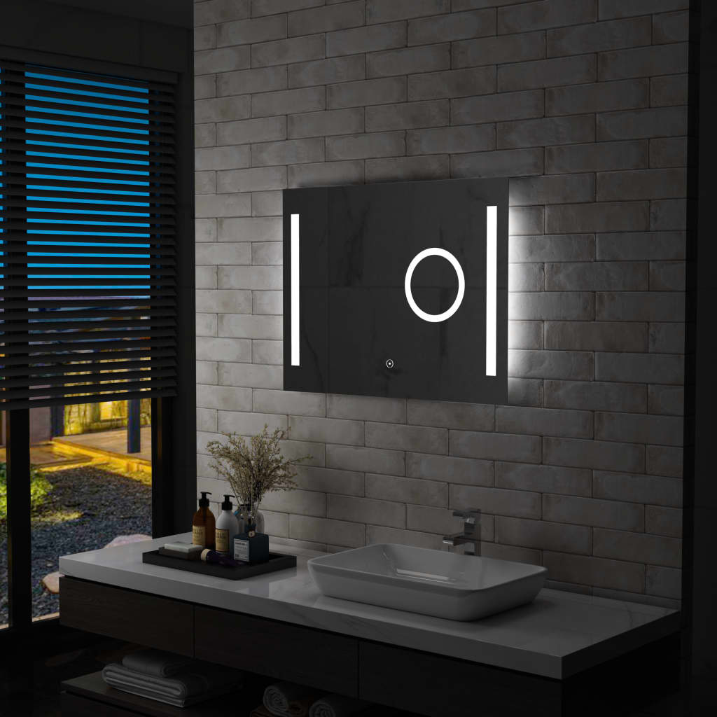Specchio LED da Bagno con Sensore Tattile 80x60 cm 144740