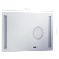 Specchio LED da Bagno-Specchio per Bagno con Sensore Tattile 100x60 cm