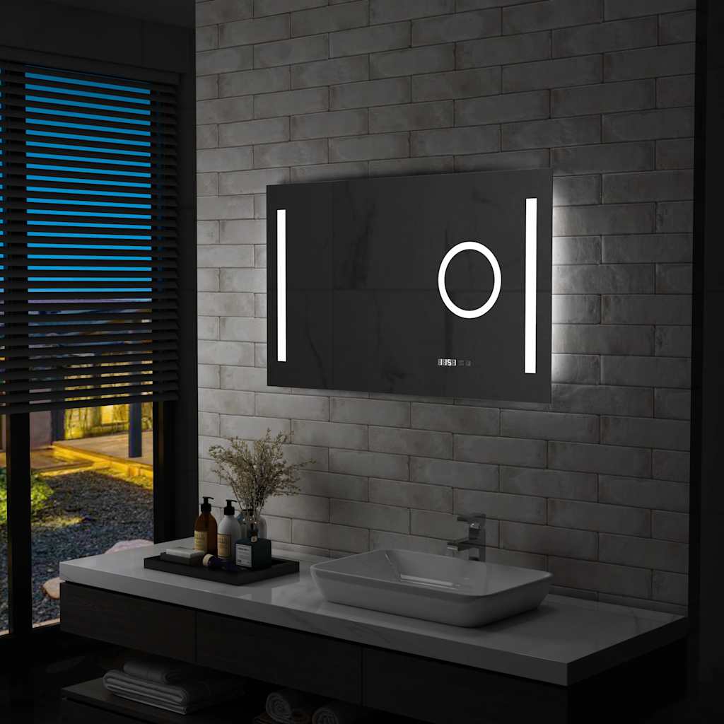 Specchio LED da Bagno con Sensore Tattile 100x60 cm 144743