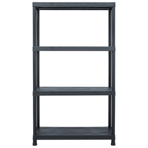 Scaffale Nero 200 kg 80x40x138 cm in Plastica cod mxl 59670