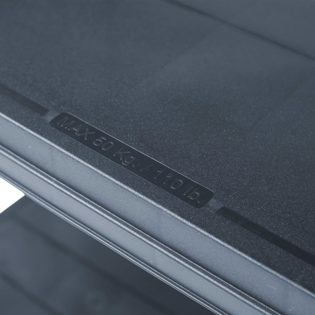 Scaffale Nero 200 kg 80x40x138 cm in Plastica cod mxl 59670