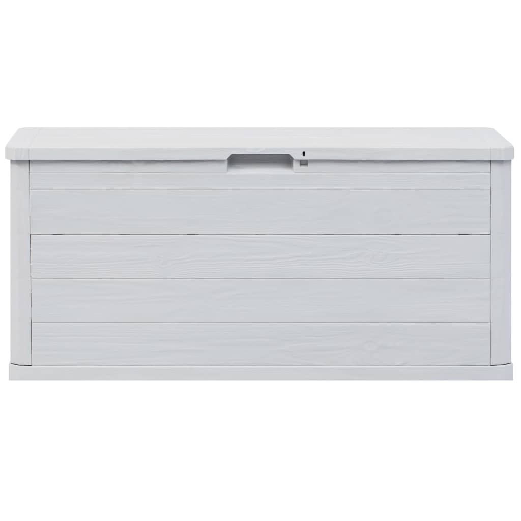 Baule portaoggetti per mobili da giardino 280 litri grigio chiaro 02_0013025