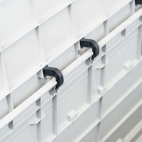 Baule portaoggetti per mobili da giardino 280 litri grigio chiaro 02_0013025