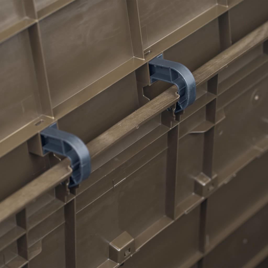 Baule portaoggetti per mobili da giardino 280 litri marrone 02_0013026