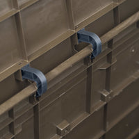 Baule portaoggetti per mobili da giardino 280 litri marrone 02_0013026