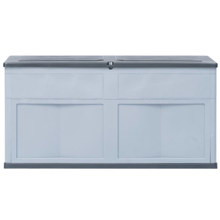 Baule da Giardino 320 L Grigio Nero 45689