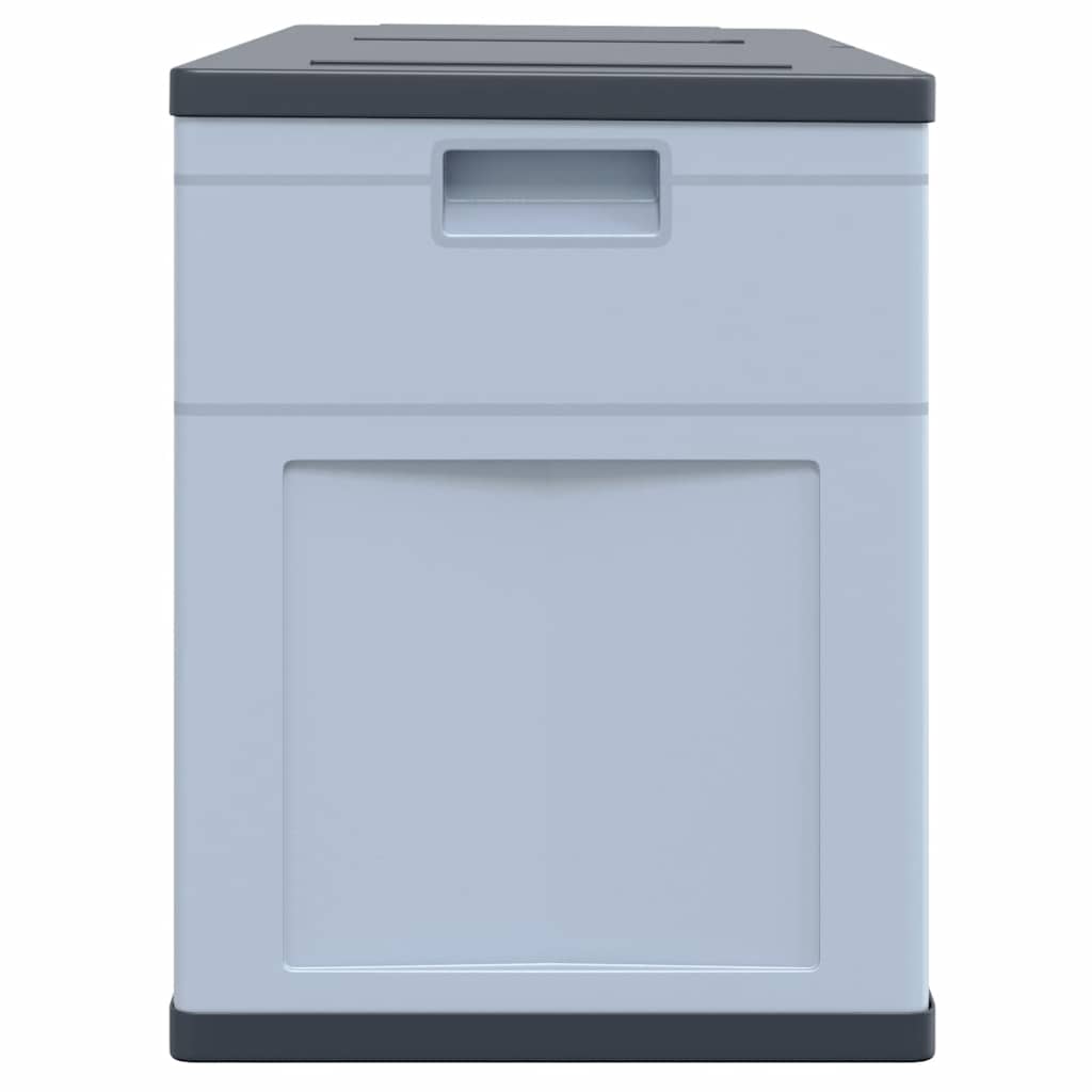 Baule da Giardino 320 L Grigio Nero 45689