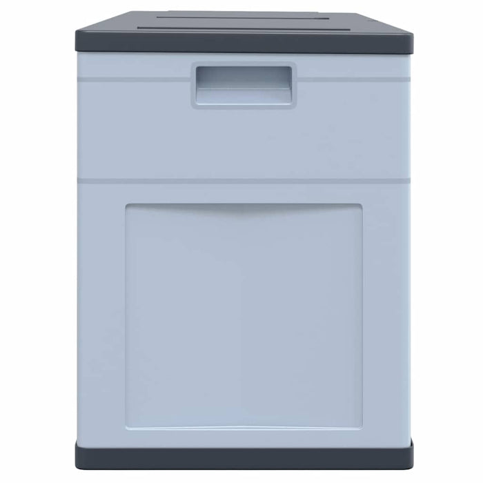 Baule da Giardino 320 L Grigio Nero 45689