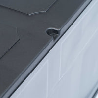 Baule portaoggetti per mobili da giardino 320 litri grigio nero 02_0013030