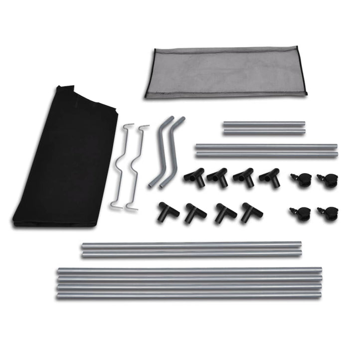 Selezionatori di biancheria con sacchi 2 pezzi nero e grigio 02_0006191