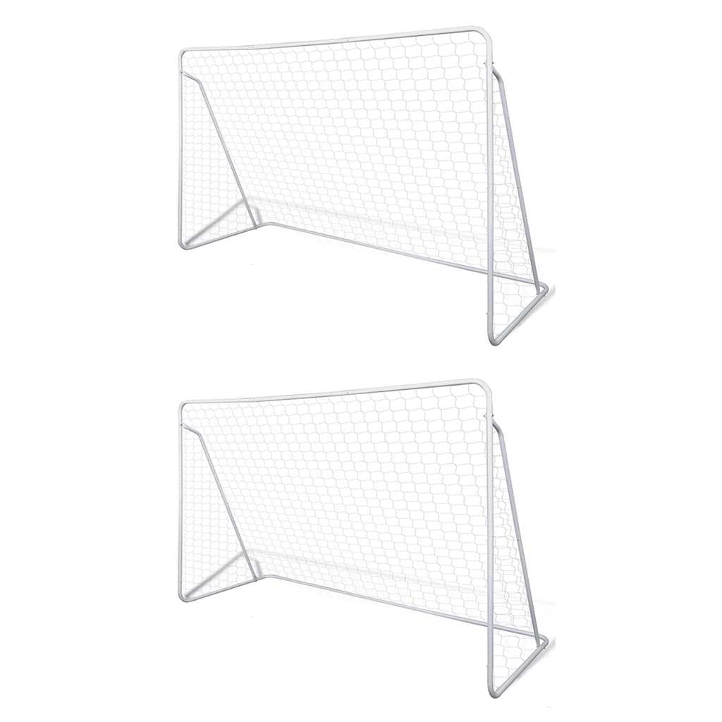 Porta da Calcio in Acciaio 2 pz 240x90x150 cm cod mxl 95313