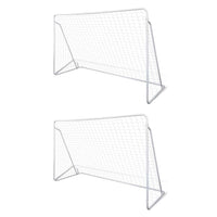 Porta da Calcio in Acciaio 2 pz 240x90x150 cm cod mxl 95313