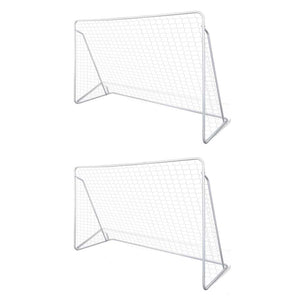 Porta da Calcio in Acciaio 2 pz 240x90x150 cm cod mxl 95313