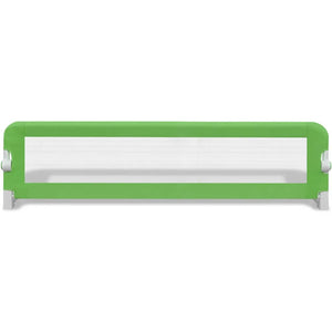 Sponde Letto per la Sicurezza dei Bambini 2 pz Verde 150x42 cm 276084