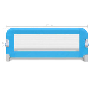 Sponde Letto per la Sicurezza dei Bambini 2 pz Blu 102x42 cm 276087