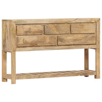 Credenza buffet consolle mobile contenitore 120 cm in legno massello di mango 4402254