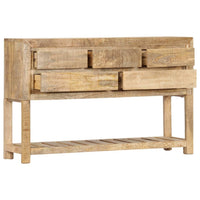 Credenza buffet consolle mobile contenitore 120 cm in legno massello di mango 4402254