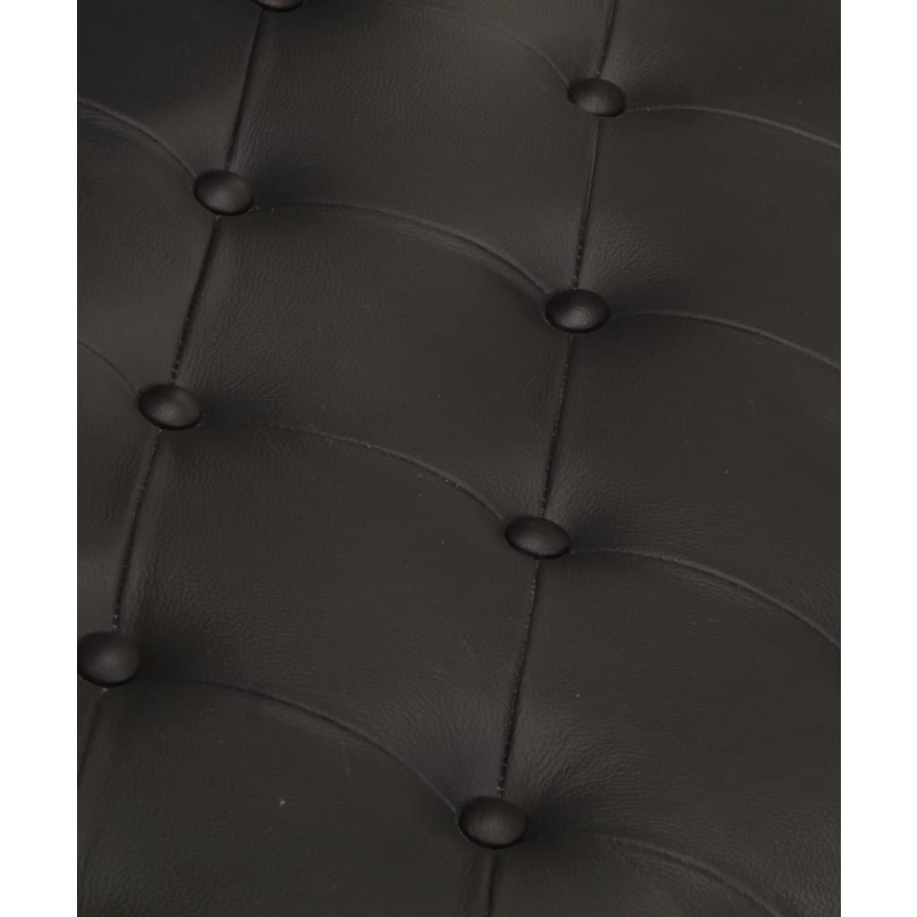Poltrona in Stile Aviatore Nera in Vera Pelle