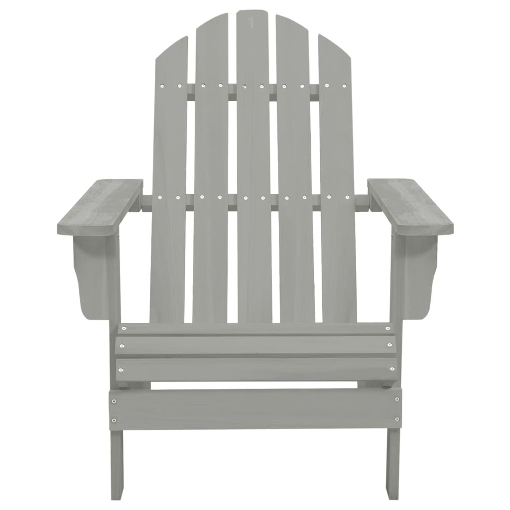 Sedia da Giardino in Legno Grigio cod mxl 18350